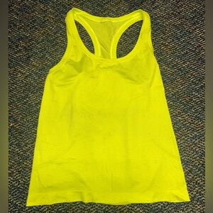Lululemon Neon Yellow Racerback Tank Top